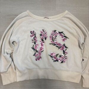 Victoria's Secret Cream Floral Top